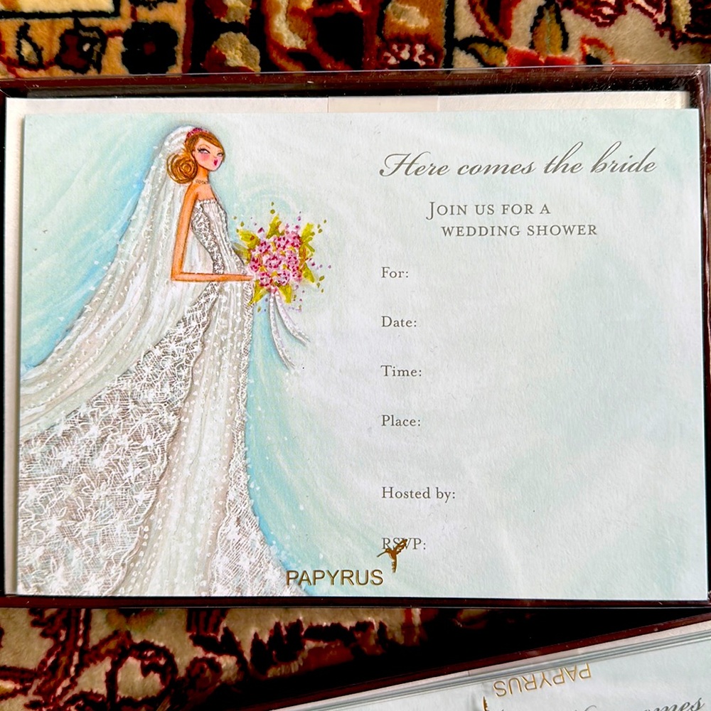 Papyrus Bridal Shower Invitations - GORGEOUS - 53 invites